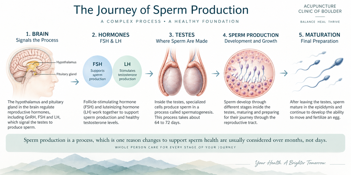 Sperm production to maturation