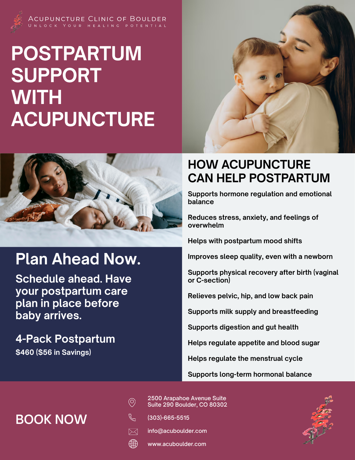 Postpartum Support with the Acupuncture Clinic of Boulder